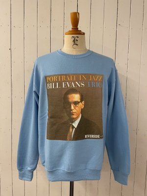 WACKO MARIA BILL EVANS / CREW NECK SWEAT SHIRT ( TYPE-1 )