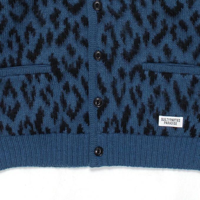 wackomaria heavy leopard mohair cardigan | mawadgroup.com