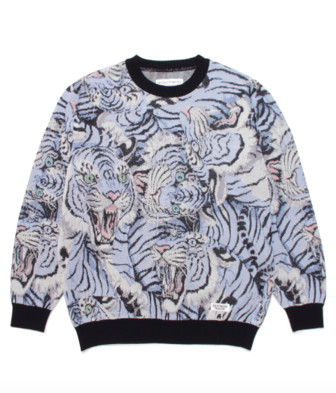 WACKO MARIA TIM LEHI / KNIT JACQUARD SWEATER - EMILIANO ONLINE