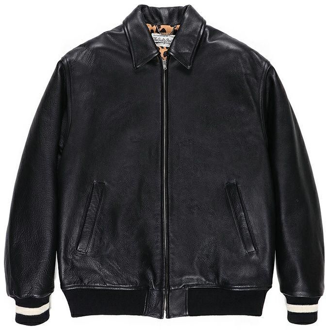 WACKO MARIA LEATHER VARSITY JACKET ( TYPE-2 ) - EMILIANO ONLINE