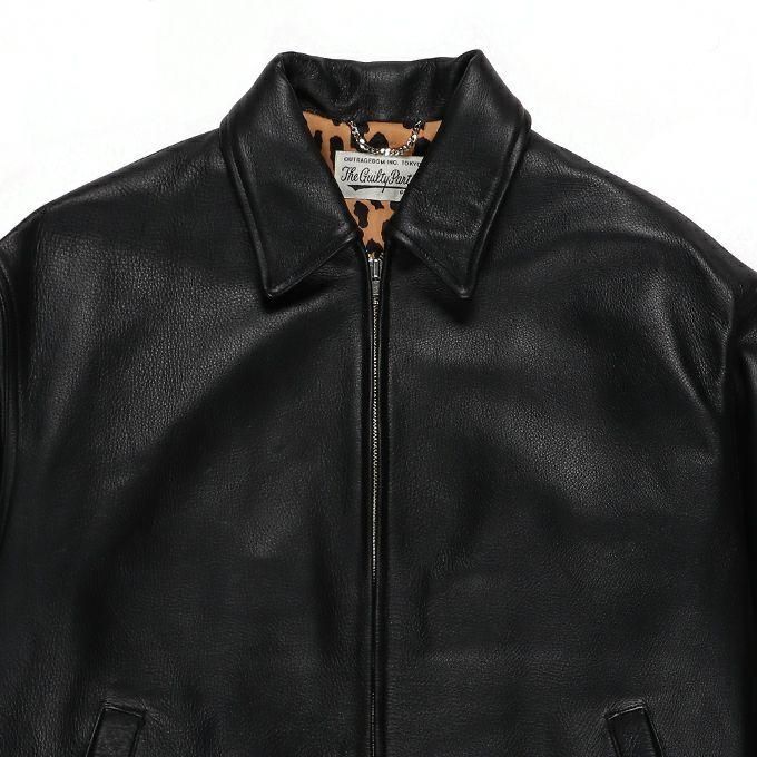 WACKO MARIA LEATHER VARSITY JACKET ( TYPE-2 ) - EMILIANO ONLINE 