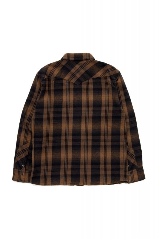 RATS COTTON OMBRE CHECK SHIRT-