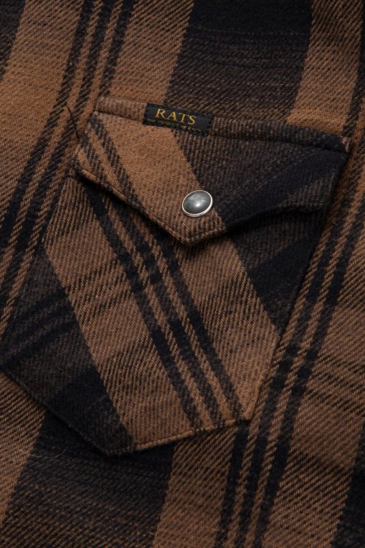 RATS COTTON OMBRE CHECK SHIRT - EMILIANO ONLINE SHOP｜RADIALL