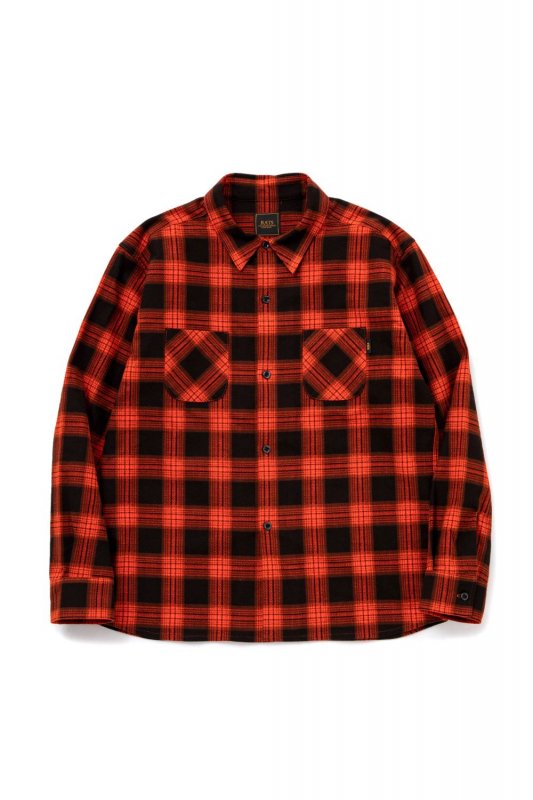 RATS PRINT FLANNEL CHECK SHIRT - EMILIANO ONLINE SHOP｜RADIALL