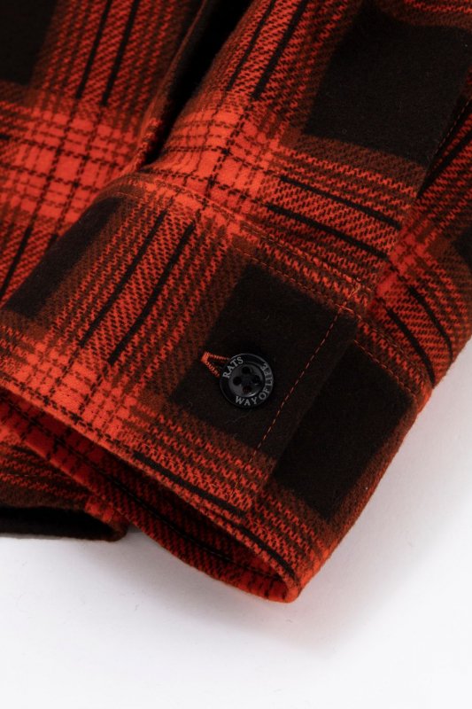 RATS PRINT FLANNEL CHECK SHIRT - EMILIANO ONLINE SHOP｜RADIALL