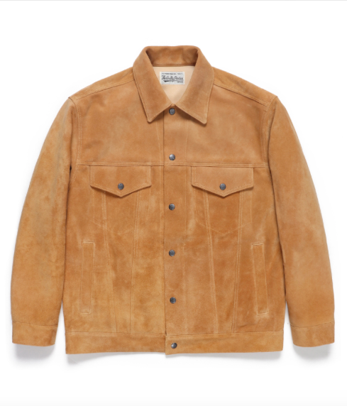 WACKO MARIA SUEDE LEATHER TRUCKER JACKET - www.top4all.pl