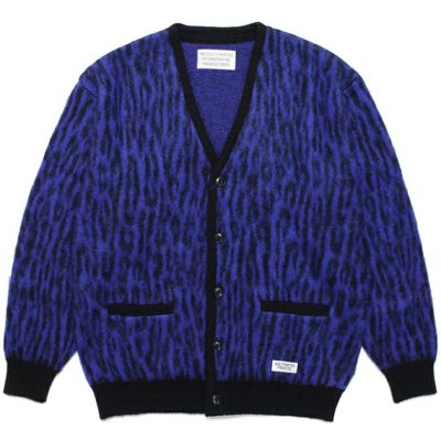 WACKO MARIA LEOPAD MOHAIR CARDIGAN (TYPE-2)