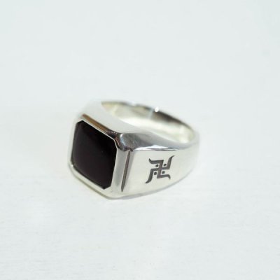 WACKO MARIA ONYX SIGNET RING (TYPE-2)