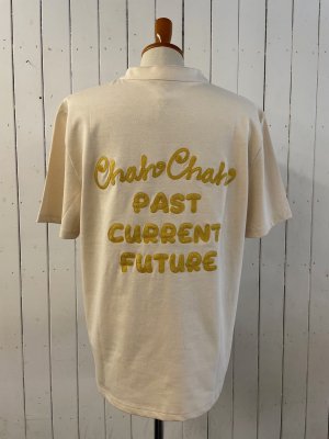 ChahChah CC EMBROIDERY S/S HENRY NECK TEE