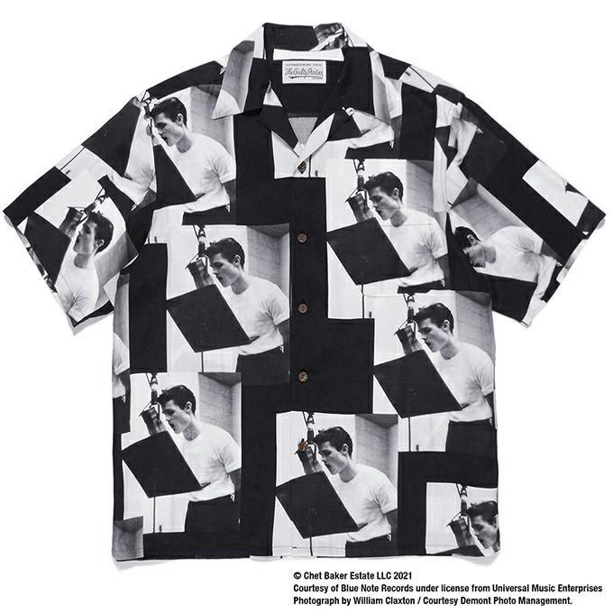 CHET BAKER / S/S HAWAIIAN SHIRT ホワイト-