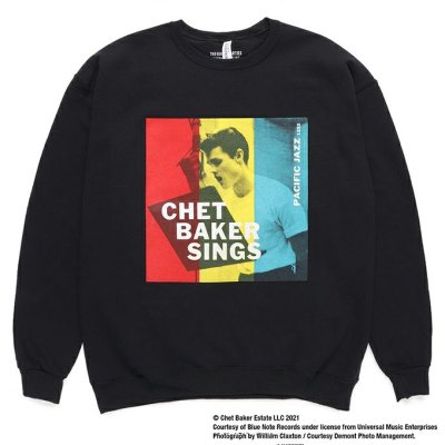 WACKO MARIA CHET BAKER / CREW NECK SWEAT SHIRT ( TYPE-1 )