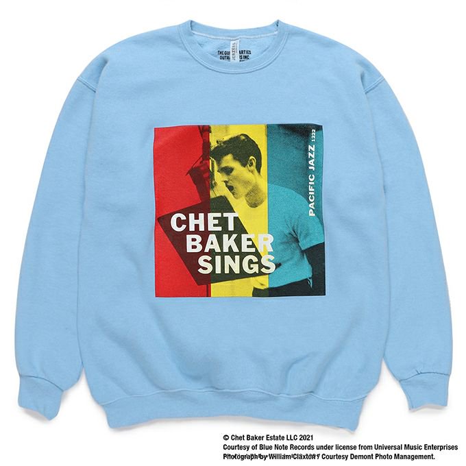 WACKO MARIA CHET BAKER / CREW NECK SWEAT SHIRT ( TYPE-1