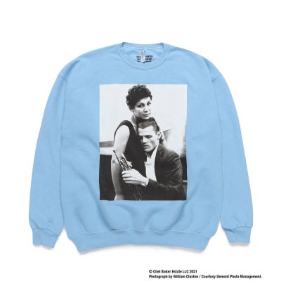 WACKO MARIA CHET BAKER / CREW NECK SWEAT SHIRT ( TYPE-4 )