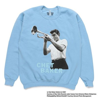 WACKO MARIA CHET BAKER / CREW NECK SWEAT SHIRT ( TYPE-2 )