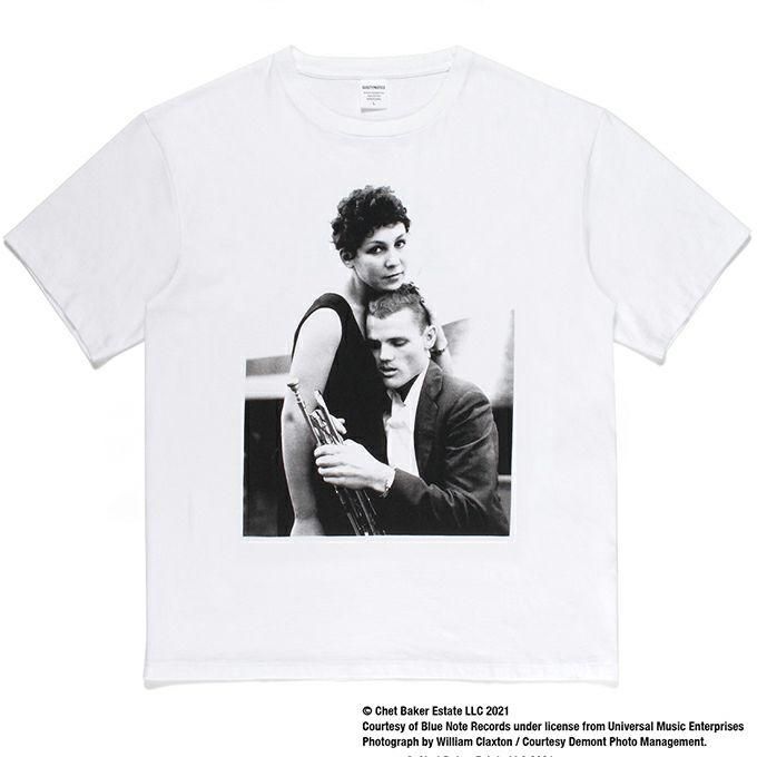 WACKO MARIA CHET BAKER / WASHED HEAVY WEIGHT CREW NECK T-SHIRT