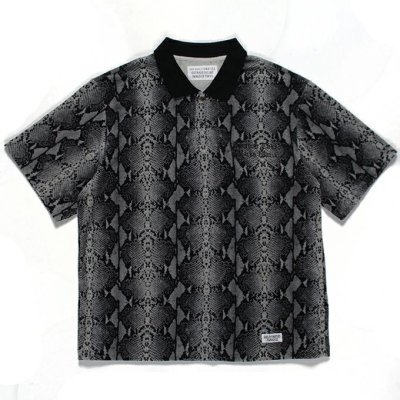 WACKO MARIA VELOUR POLO SHIRT S/S ( TYPE-1 )