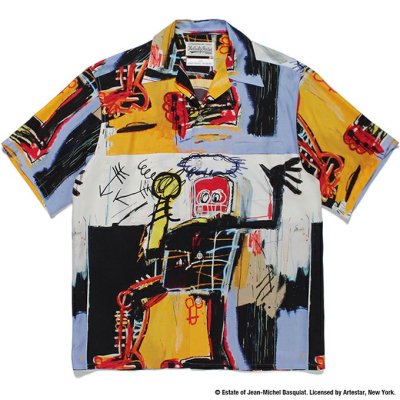 WACKO MARIAJEAN-MICHEL BASQUIAT / S/S HAWAIIAN SHIRT (TYPE-1)