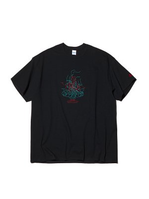 RADIALL RAD FLAMES - CREW NECK T-SHIRT S/S