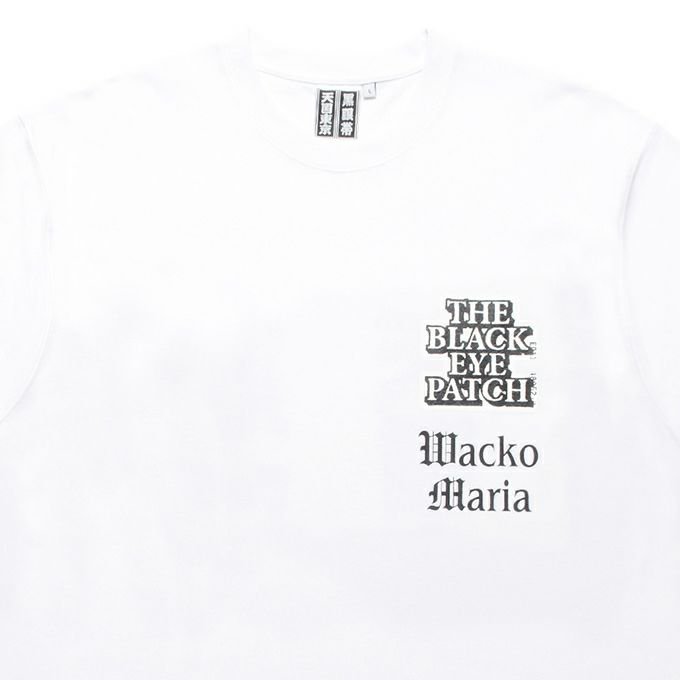 WACKO MARIA BLACK EYE PATCH / CREW NECK T-SHIRT ( TYPE-1 