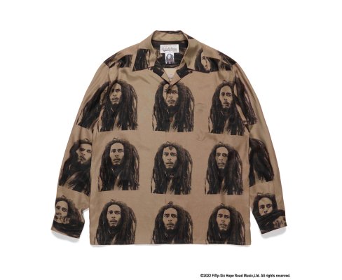 WACKO MARIA BOB MARLEY / HAWAIIAN SHIRT L/S ( TYPE-2 )