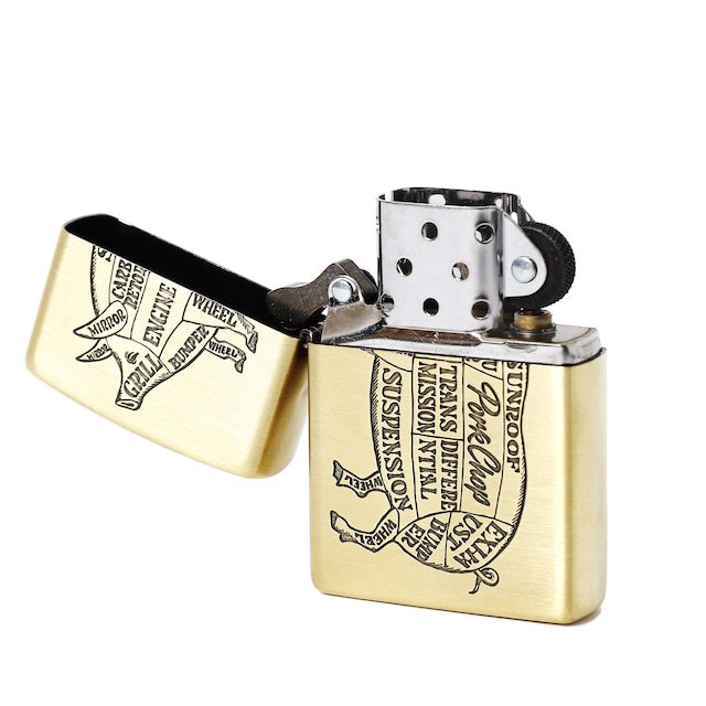 PORK CHOP BRASS PORK ZIPPO/GOLD - EMILIANO ONLINE SHOP｜RADIALL