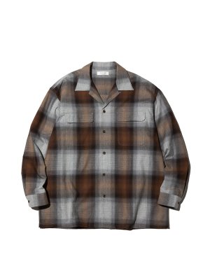 RADIALL FISHER - OPEN COLLARED SHIRT L/S