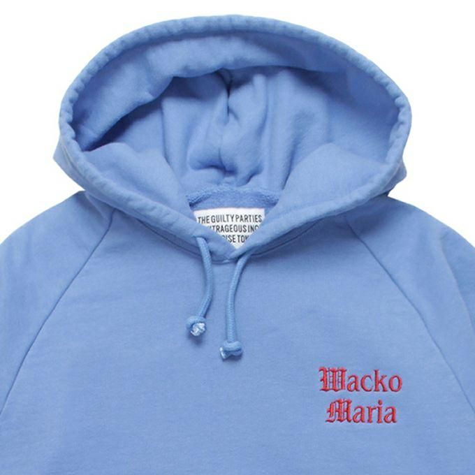 WACKO MARIA WASHED HEAVY WEIGHT PULLOVER HOODED SWEAT SHIRT