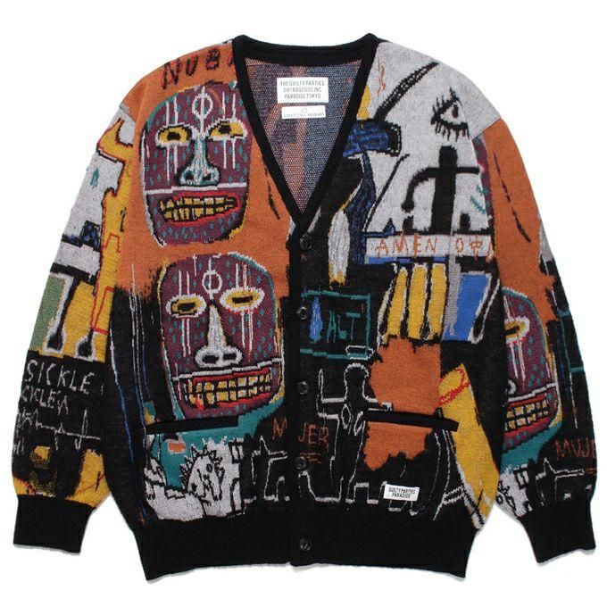 WACKO MARIA JEAN-MICHEL BASQUIAT カーディガン Wacko Maria - Jean-Michel Basquiat Jacquard-Knit Cardigan