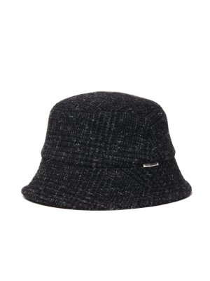 COOTIE GLEN CHECK WOOL BUCKET HAT