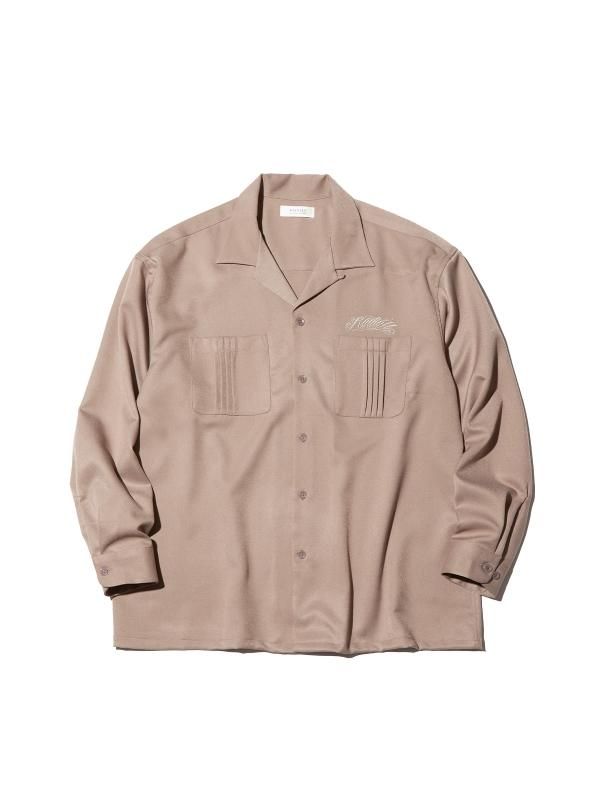 トップス RADIALL MONTE CARLO-OPEN COLLARED SHIRT RADIALL MONTE CARLO - OPEN COLLARED SHIRT L/S - EMILIANO