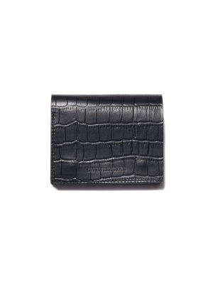 COOTIE Leather Compact Purse (Crocodile)