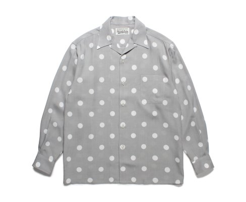 WACKO MARIA DOTS OPEN COLLAR SHIRT L/S