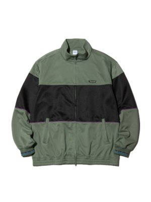 RADIALL FLAGS-STAND COLLARED SWEATSHIRT L/S (SAGE GREEN)