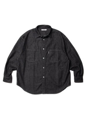 COOTIE Denim Work Shirt (Black One Wash)