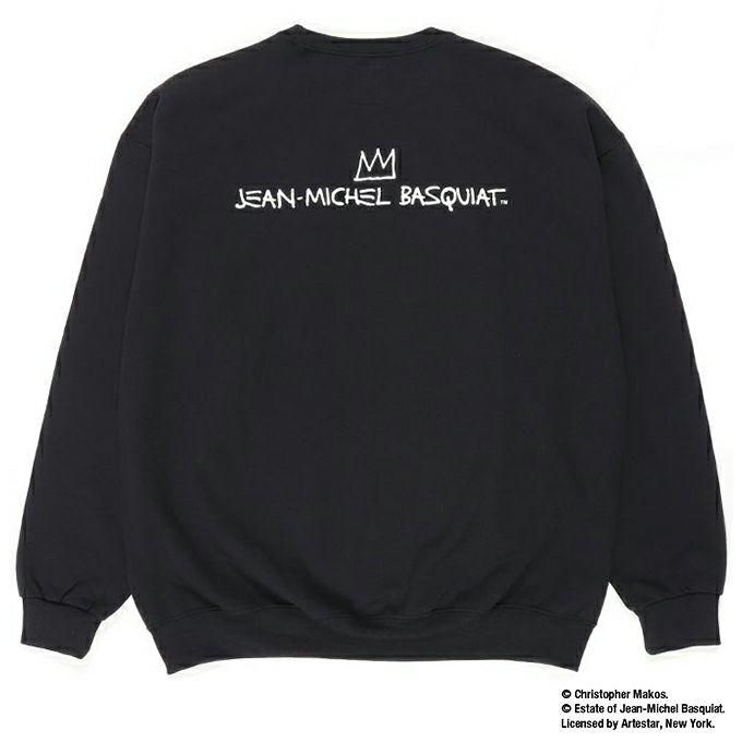 WACKO MARIA JEAN-MICHEL BASQUIAT / CREW NECK SWEAT SHIRT(BLACK) - EMILIANO ONLINE SHOP|RADIALL,DELUXE,WACKO MARIA/ラディアル,デラックス,ワコマリア通販 WACKO MARIA JEAN-MICHEL BASQUIAT / CREW NECK SWEAT SHIRT(BLACK) - EMILIANO ONLINE SHOP|RADIALL,DELUXE,WACKO MARIA/ラディアル,デラックス,ワコマリア通販