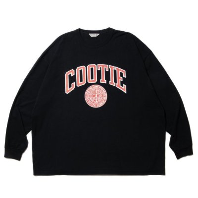 COOTIE Print Oversized L/S TeeCOLLEGEˡBLACK