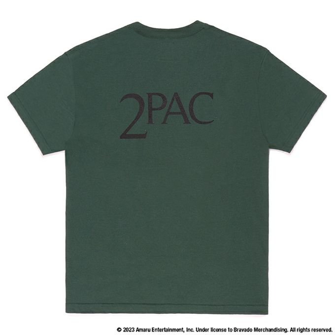 WACKO MARIA TUPAC / CREW NECK T-SHIRT ( TYPE-1 ) (GREEN