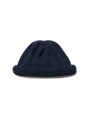 COOTIE Silk Low Guage Roll Up Beanie (Navy)