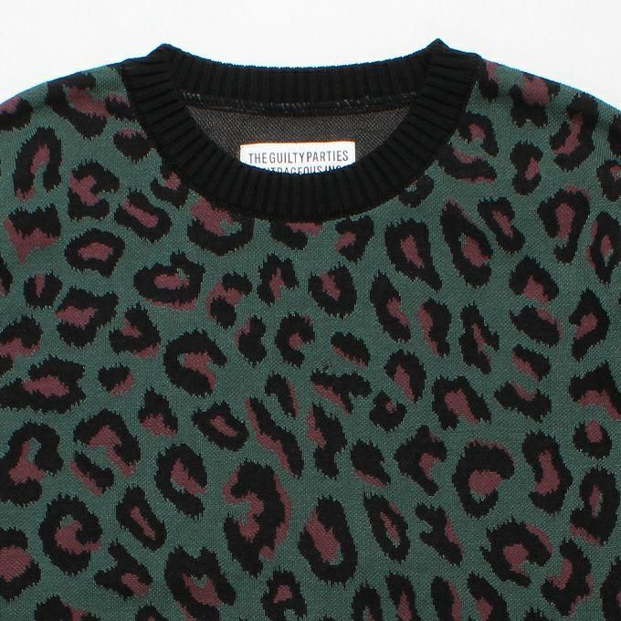 WACKO MARIA/ワコマリア/LEOPARD KNIT JACQUARD SWEATER