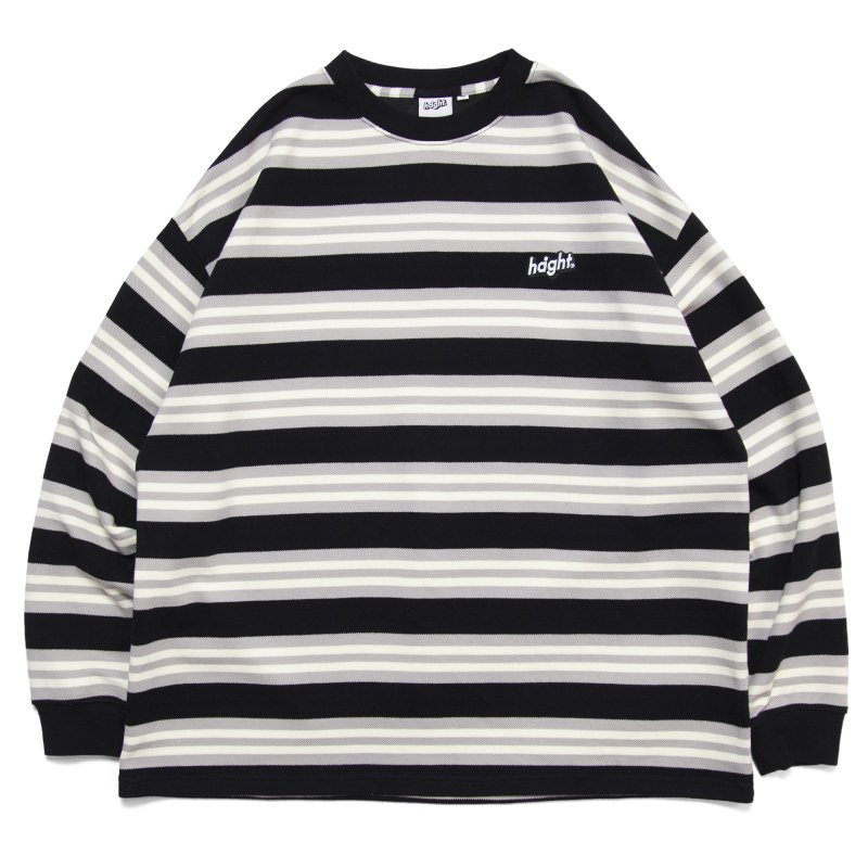 HAIGHT/ヘイト/BORDER LS Tee/ボーダーロングスリーブTシャツ/(BLACK