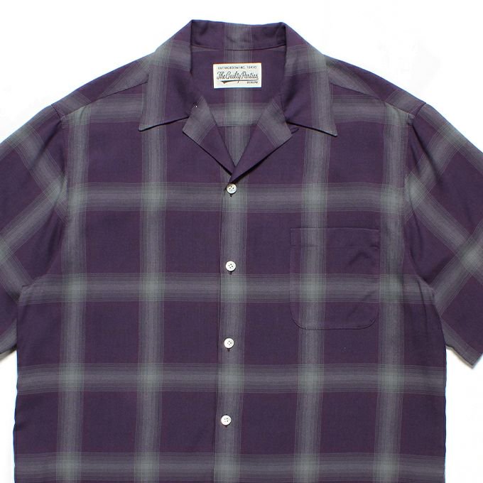 WACKO MARIA /ワコマリア/OMBRE CHECK OPEN COLLAR SHIRT L/S ( TYPE-1 