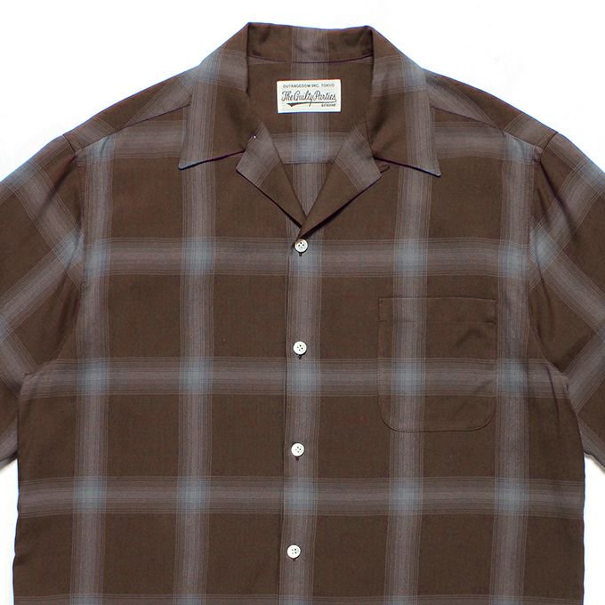 WACKO MARIA /ワコマリア/OMBRE CHECK OPEN COLLAR SHIRT L/S ( TYPE-1