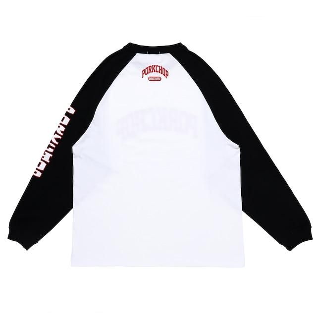 Porkchop ラグランスリーブTシャツ Porkchop ラグランスリーブTシャツ PORKCHOP GARAGE SUPPLY 「SLOGAN L
