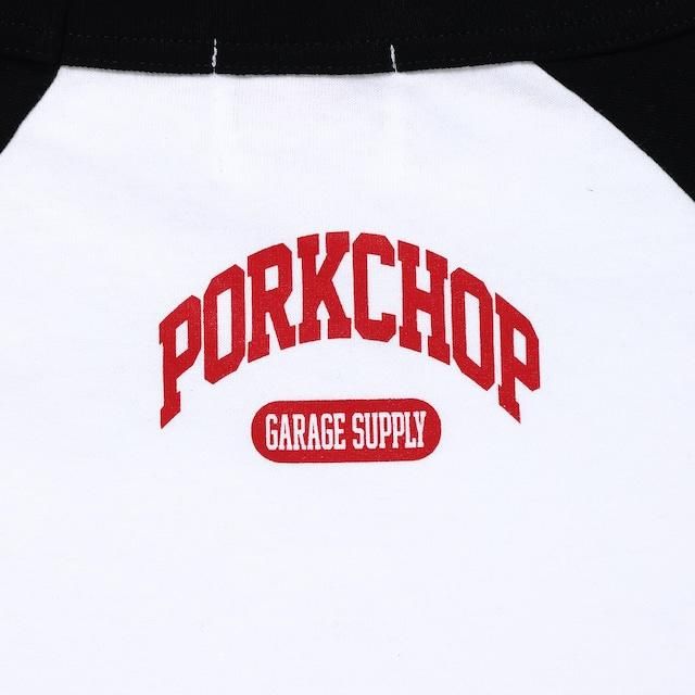 PORK CHOP/ポークチョップ/COLLEGE RAGLAN L/S TEE/カレッジラグラン