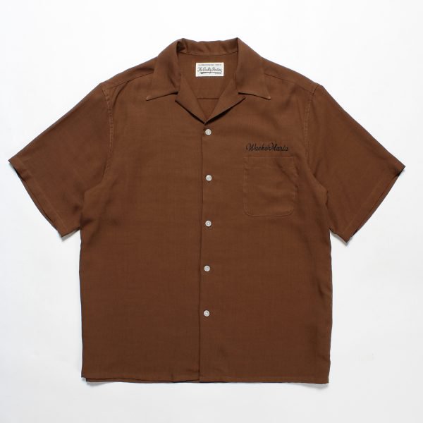 WACKO MARIA/ワコマリア/50'S SHIRT S/S ( TYPE-2 )/50's シャツ/BROWN