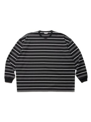 COOTIE/ƥ/SUPIMA BORDER OVERSIZED L/S TEE/󥰥꡼T/BLACK