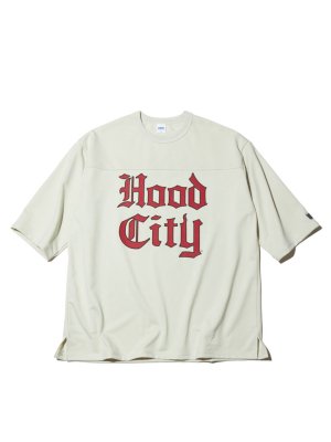 RADIALL/ǥ/ HOOD CITY - CREW NECK T-SHIRT 3/4SLEEVE/եåȥܡƥ/IVORY