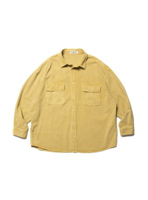 COOTIE/ƥ/PIGMENT DYED HARD TWISTED YARN CPO JACKET/ԥȥ CPO 㥱å/YELLOW