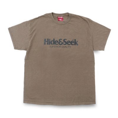 Hide and Seek/ハイドアンドシーク/LOGO S/S Tee/プリントティーシャツ/OD