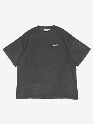 HAIGHT/إ/CORE LOGO PILE TEE/ѥTEE/CHARCOAL